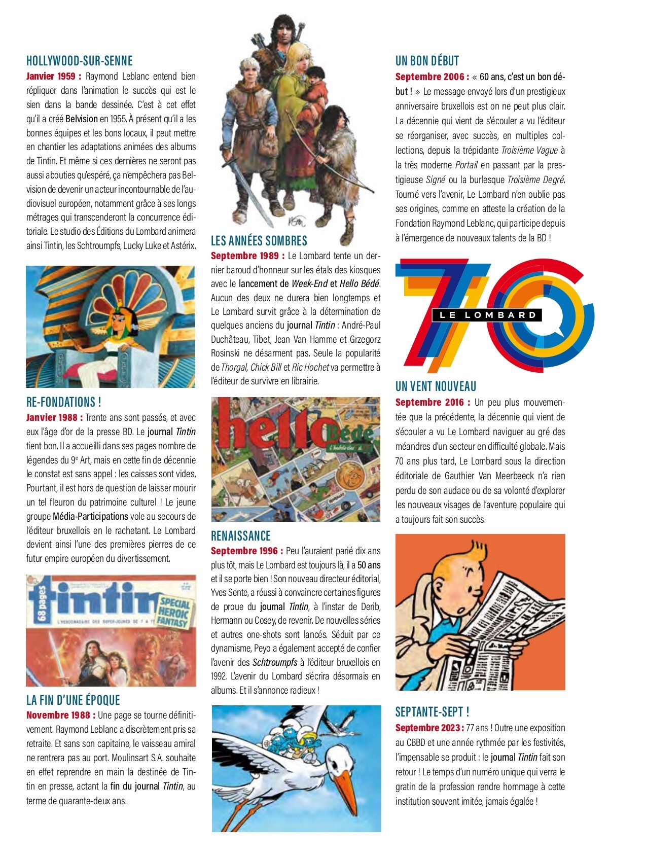 Fondé par Hergé et le Chestrolais Raymond Leblanc, le journal Tintin a 77  ans - TV Lux